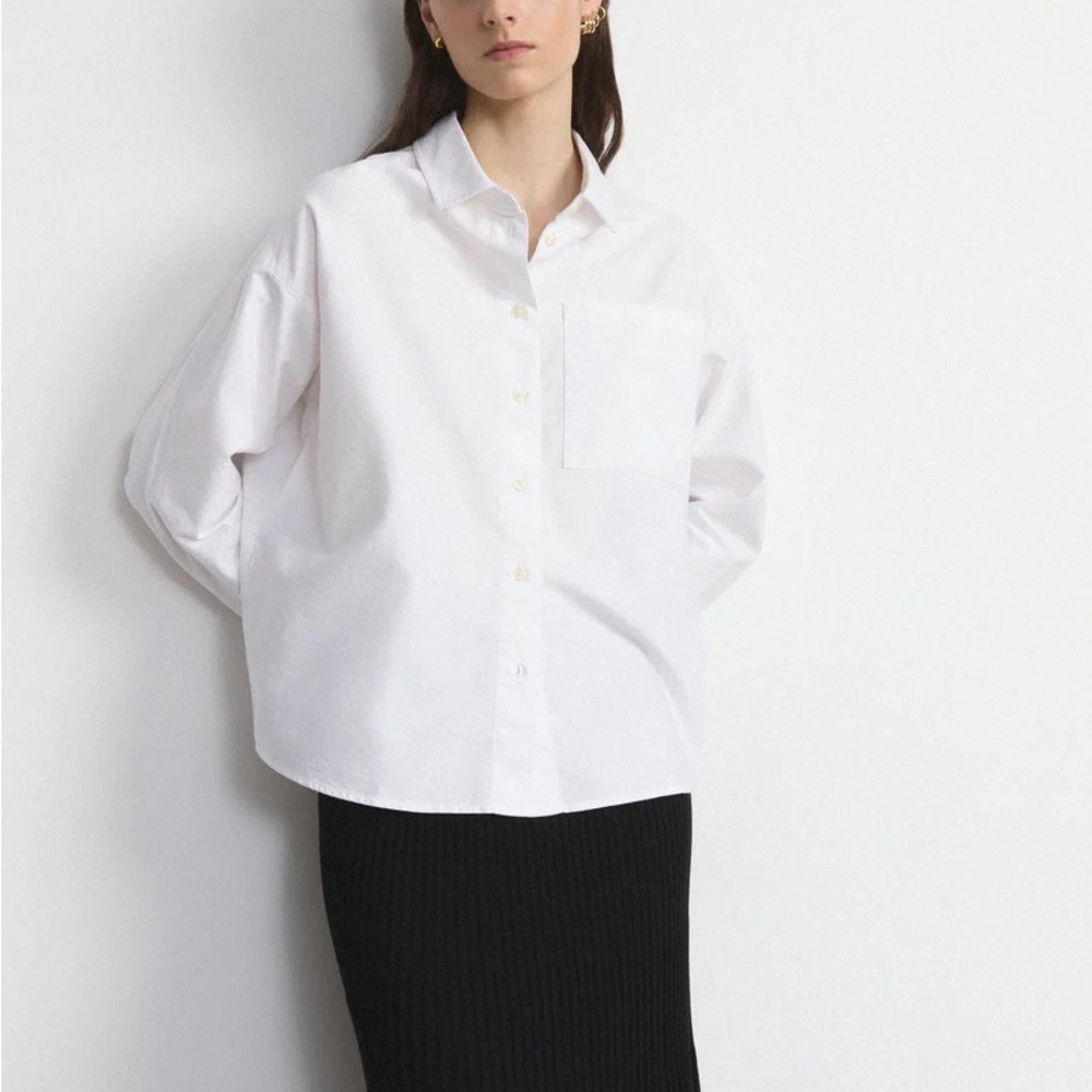 NWT Frank & Oak Classic White Button Down Shirt